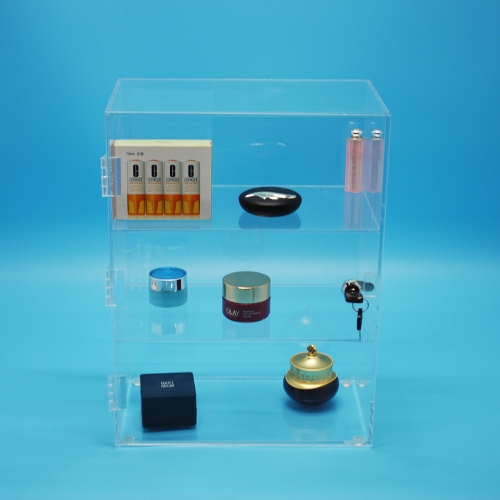 Custom Acrylic Display Case Box Makeup Clear Display Cabinet