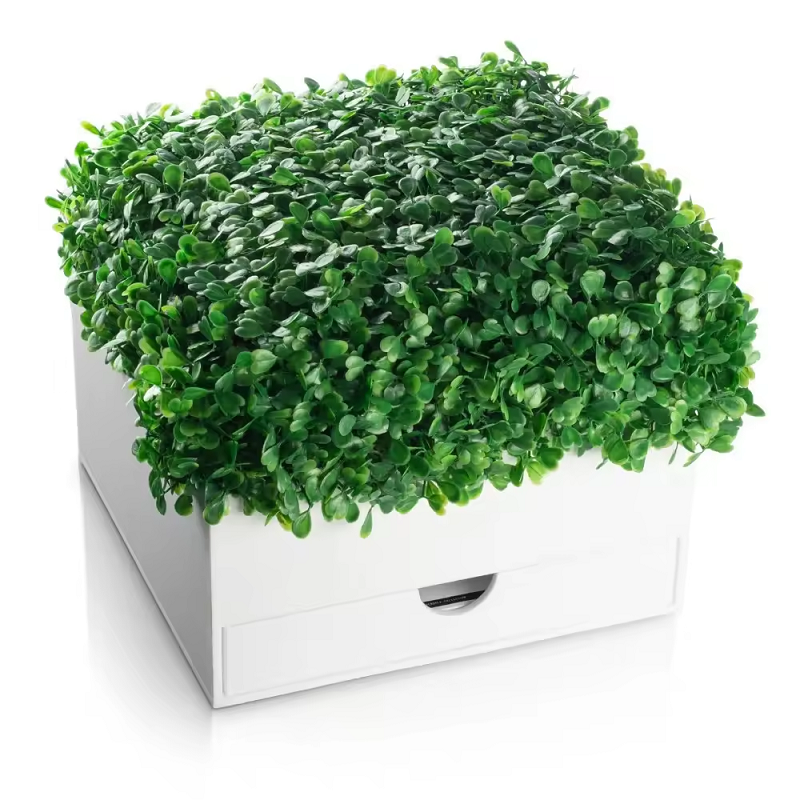 Lucite Flowers Vase Box With Prayer Card