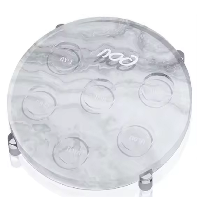 Lucite Marble Seder Plate