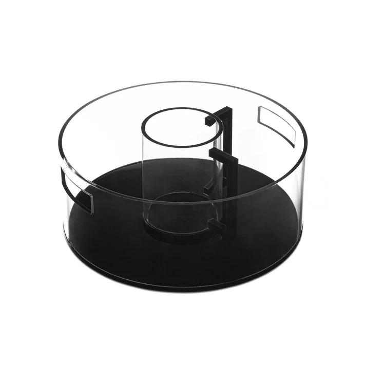 Lucite  Black  Custom Washing Cup and Bowl Set
