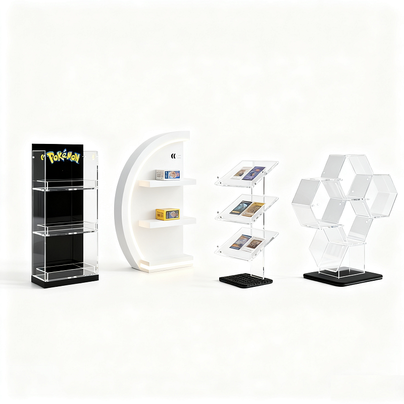 Acrylic Card Pack Retail Display Stand