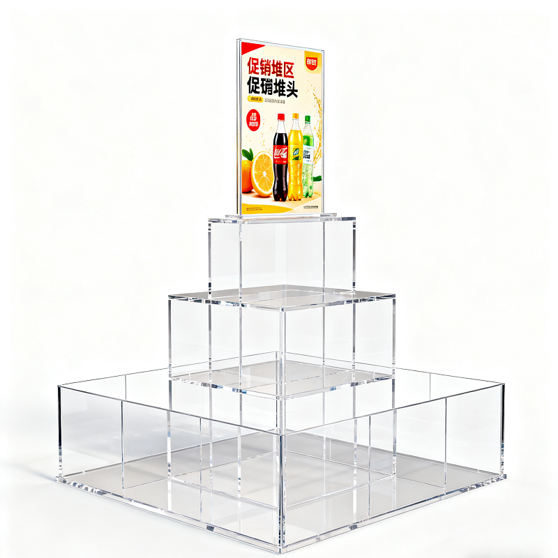 Trapezoidal Acrylic Display Rack