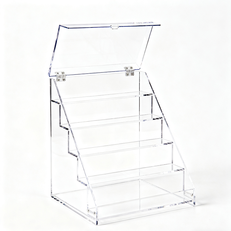 Desktop Multi-Layer Trapezoidal Acrylic Display Rack