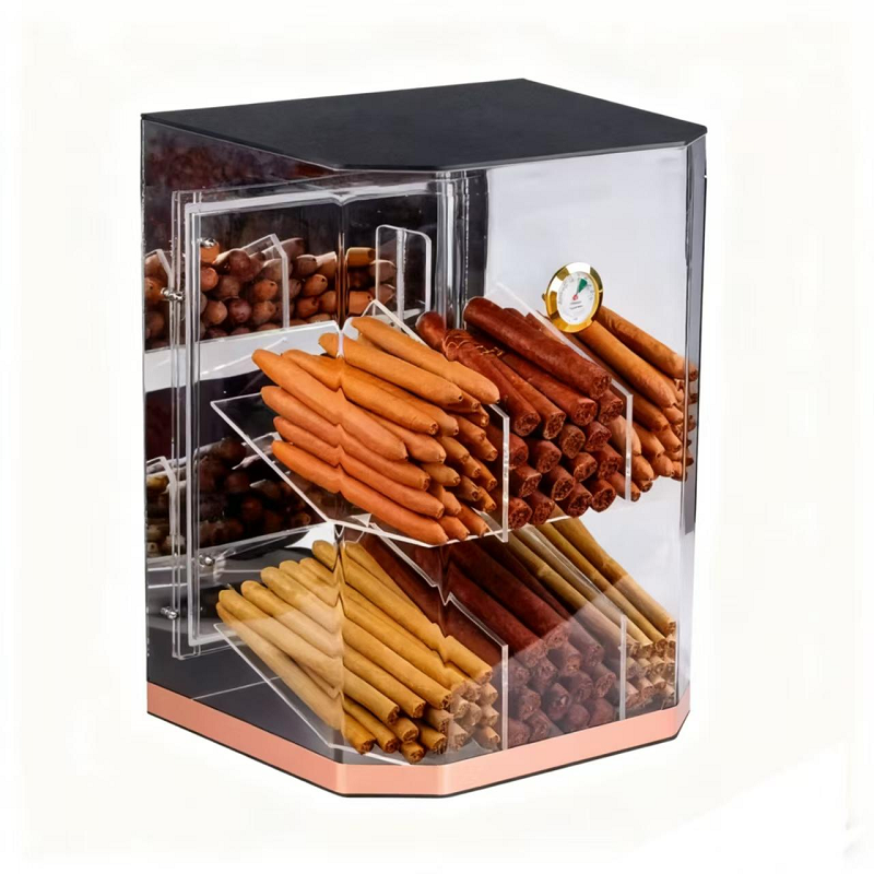 Custom Acrylic Cigar Humidor Display Cabinet