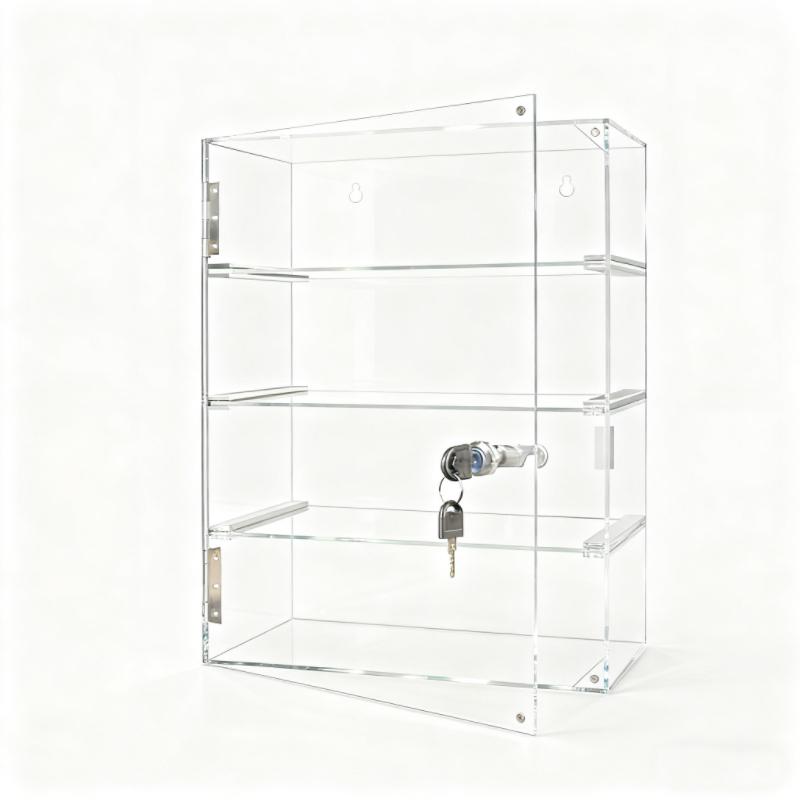 Acrylic showcase displays cabinet