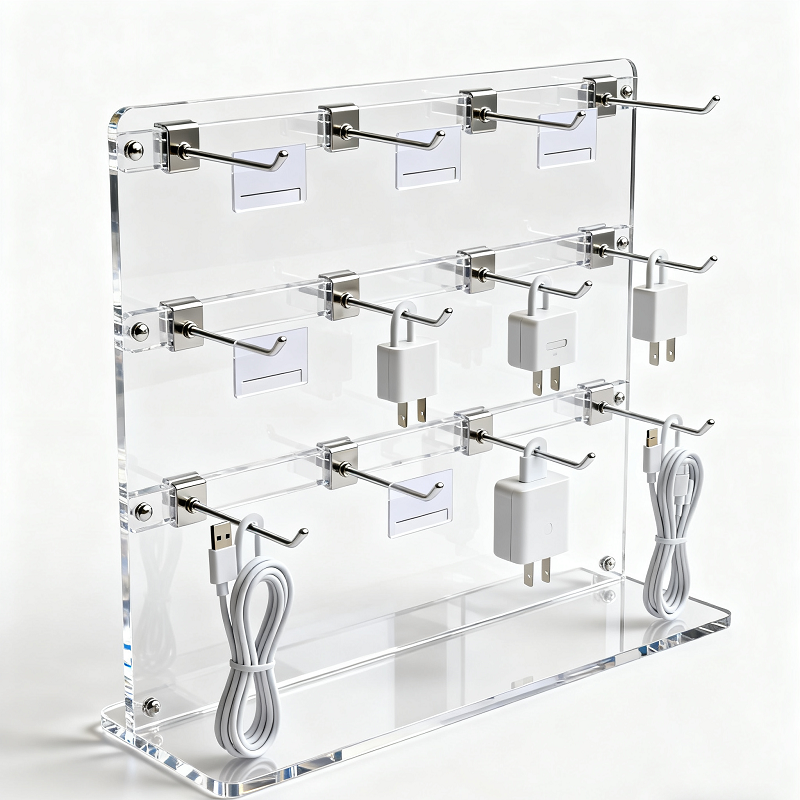 Acrylic Data Cable Display Rack