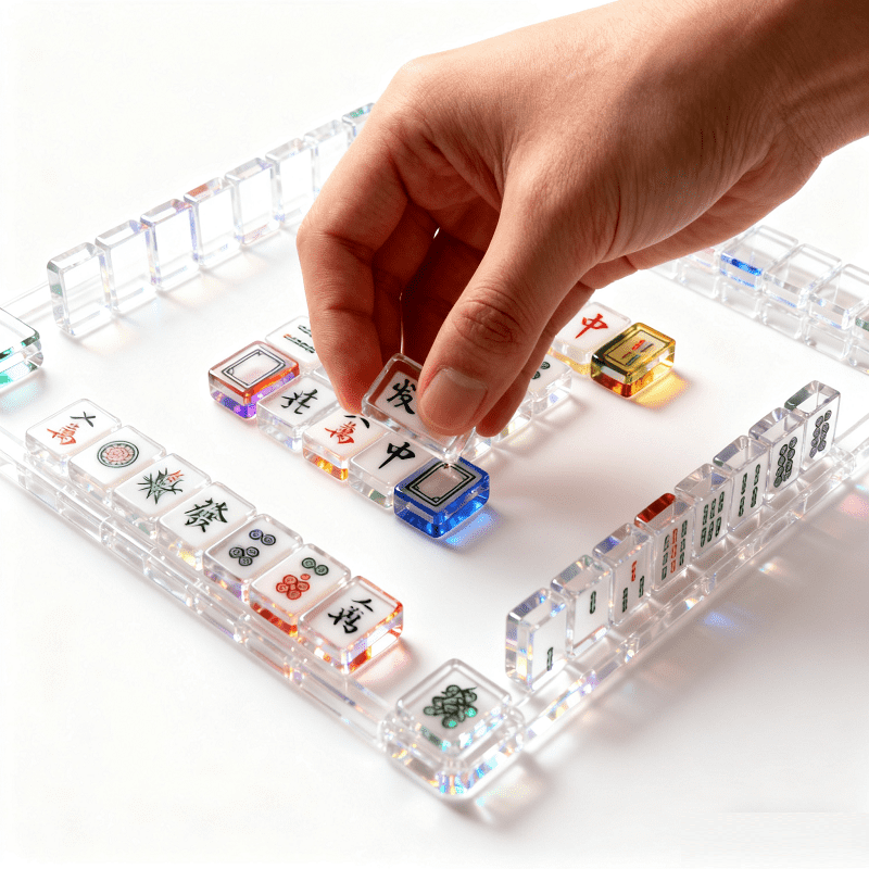 Acrylic mahjong case